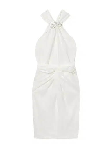 SHUSHU/TONG Embellished Ruched Lace Mini Dress | Thumbnail 1 SHUSHU/TONG Embellished Ruched Lace Mini Dress | Thumbnail 1