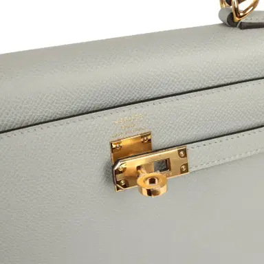 HERMÈS Hermes Kelly Sellier 25 Bleu Glacier Epsom Gold Hardware | Thumbnail 7 HERMÈS Hermes Kelly Sellier 25 Bleu Glacier Epsom Gold Hardware | Thumbnail 7