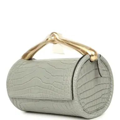 HERMÈS Hermes Maximors II Bag Gris Ciment Matte Alligator Permabrass Hardware | Thumbnail 5 HERMÈS Hermes Maximors II Bag Gris Ciment Matte Alligator Permabrass Hardware | Thumbnail 5