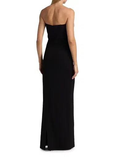SACHIN & BABI Women's Marist Rosette Column Gown - Ivory Black - Size 14 | Thumbnail 5 SACHIN & BABI Women's Marist Rosette Column Gown - Ivory Black - Size 14 | Thumbnail 5