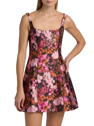 SACHIN BABI Women's Caroline Embellished Floral Minidress - Kaleidoscope | Thumbnail 3 SACHIN BABI Women's Caroline Embellished Floral Minidress - Kaleidoscope | Thumbnail 3