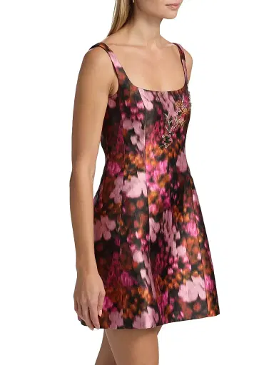 SACHIN BABI Women's Caroline Embellished Floral Minidress - Kaleidoscope | Thumbnail 4 SACHIN BABI Women's Caroline Embellished Floral Minidress - Kaleidoscope | Thumbnail 4
