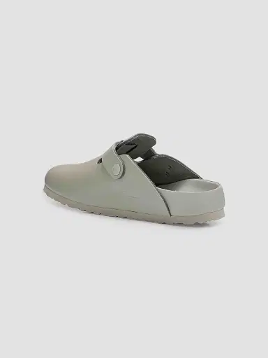 Birkenstock Women's Boston Exquisite Buckle Leather Clogs - Grey - Size 8 | Thumbnail 3 Birkenstock Women's Boston Exquisite Buckle Leather Clogs - Grey - Size 8 | Thumbnail 3