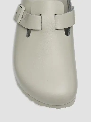 Birkenstock Women's Boston Exquisite Buckle Leather Clogs - Grey - Size 8 | Thumbnail 4 Birkenstock Women's Boston Exquisite Buckle Leather Clogs - Grey - Size 8 | Thumbnail 4