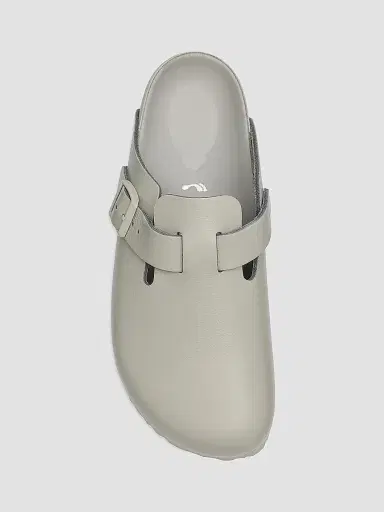 Birkenstock Women's Boston Exquisite Buckle Leather Clogs - Grey - Size 8 | Thumbnail 5 Birkenstock Women's Boston Exquisite Buckle Leather Clogs - Grey - Size 8 | Thumbnail 5
