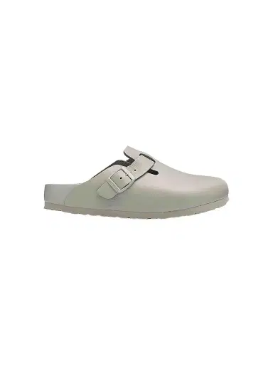 Birkenstock Women's Boston Exquisite Buckle Leather Clogs - Grey - Size 8 | Thumbnail 1 Birkenstock Women's Boston Exquisite Buckle Leather Clogs - Grey - Size 8 | Thumbnail 1
