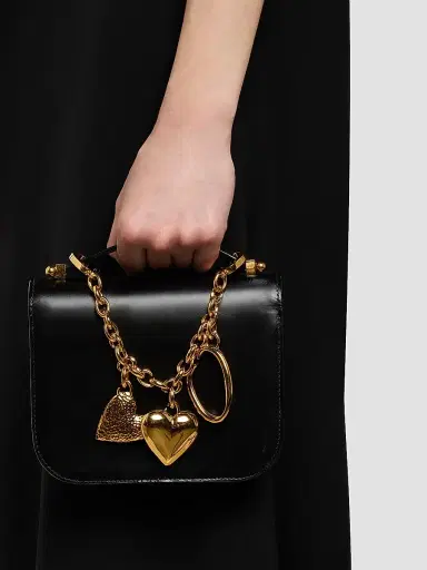 Oscar de la Renta Women's Goldtone Heart & 'O' Bag Charm | Thumbnail 2 Oscar de la Renta Women's Goldtone Heart & 'O' Bag Charm | Thumbnail 2