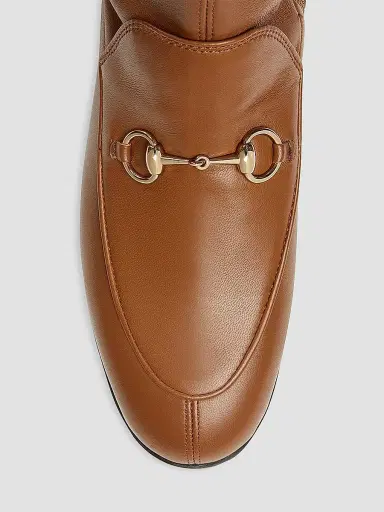 Gucci Women's Jordaan Nappa Knee-High Boots - Medium Brown | Thumbnail 4 Gucci Women's Jordaan Nappa Knee-High Boots - Medium Brown | Thumbnail 4