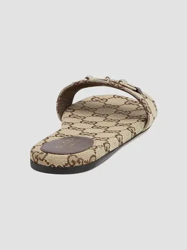 Gucci Women's GG Canvas Siaga Slide Sandals | Thumbnail 3 Gucci Women's GG Canvas Siaga Slide Sandals | Thumbnail 3