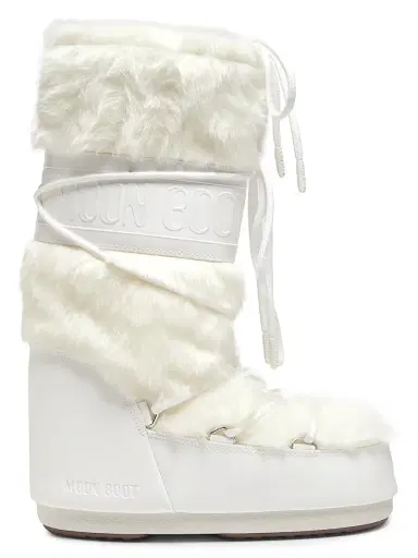 Moon Boot Women's Icon Faux-Fur Boots - Optical White | Thumbnail 1 Moon Boot Women's Icon Faux-Fur Boots - Optical White | Thumbnail 1