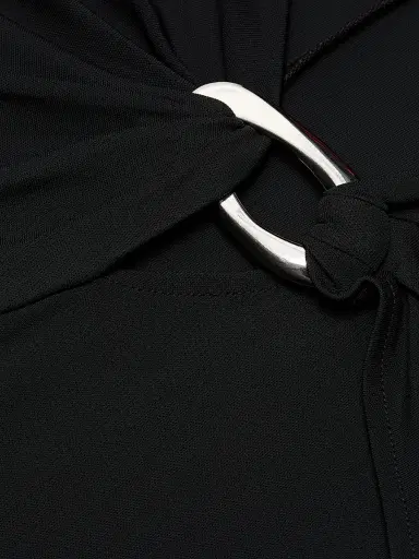 Veronica Beard Women's Viela Gathered Maxi Dress - Black | Thumbnail 7 Veronica Beard Women's Viela Gathered Maxi Dress - Black | Thumbnail 7