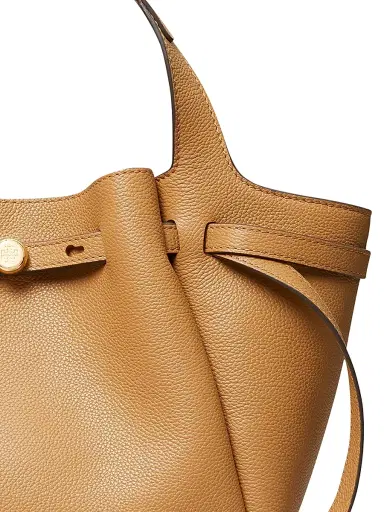 Tory Burch Women's Small Leather Tote Bag - Luggage | Thumbnail 5 Tory Burch Women's Small Leather Tote Bag - Luggage | Thumbnail 5