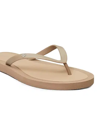 Tory Burch Women's Kira Logo Flip-Flops - Tan - Size 6 | Thumbnail 3 Tory Burch Women's Kira Logo Flip-Flops - Tan - Size 6 | Thumbnail 3
