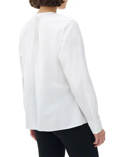 rag & bone Women's Asher Cotton Pintuck Top - White | Thumbnail 5 rag & bone Women's Asher Cotton Pintuck Top - White | Thumbnail 5