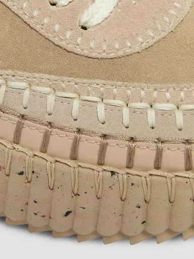 Chloé Women's Nama 55MM Suede-Leather Platform Sneakers - Blush | Thumbnail 6 Chloé Women's Nama 55MM Suede-Leather Platform Sneakers - Blush | Thumbnail 6