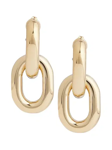 Rabanne Women's Extra-Large Double-Link Goldtone Earrings - Gold | Thumbnail 1 Rabanne Women's Extra-Large Double-Link Goldtone Earrings - Gold | Thumbnail 1