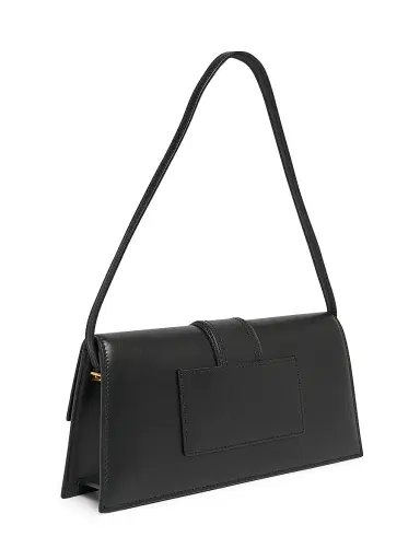 Jacquemus Women's Le Bambino Logo Leather Shoulder Bag - Black | Thumbnail 4 Jacquemus Women's Le Bambino Logo Leather Shoulder Bag - Black | Thumbnail 4