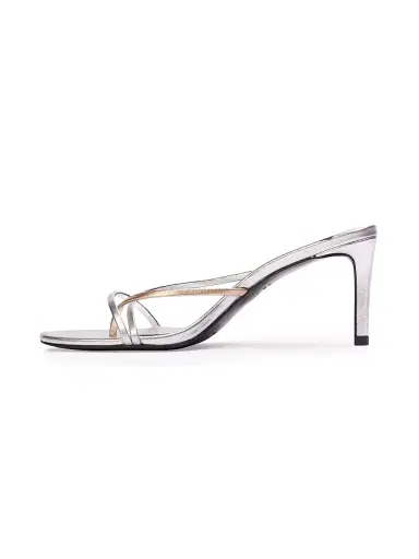 Black Suede Studio Women's Carla 65MM Metallic Sandals - Silver Gold | Thumbnail 4 Black Suede Studio Women's Carla 65MM Metallic Sandals - Silver Gold | Thumbnail 4