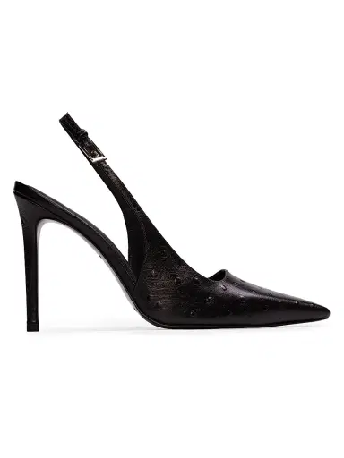 Black Suede Studio Women's Lainey 100MM Leather Pumps - Black Patent Leather | Thumbnail 1 Black Suede Studio Women's Lainey 100MM Leather Pumps - Black Patent Leather | Thumbnail 1