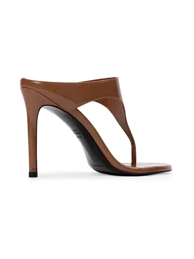 Black Suede Studio Women's Laurel 100MM Patent Mules - Mousse Patent | Thumbnail 3 Black Suede Studio Women's Laurel 100MM Patent Mules - Mousse Patent | Thumbnail 3