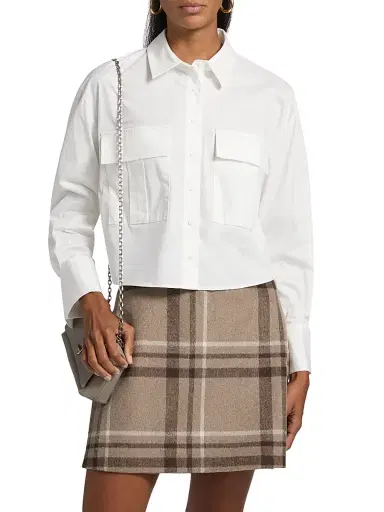 If Only Studio Women's Cropped Nylon Blouse | Thumbnail 3 If Only Studio Women's Cropped Nylon Blouse | Thumbnail 3