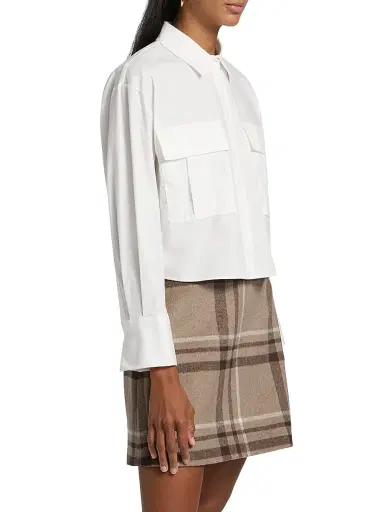 If Only Studio Women's Cropped Nylon Blouse | Thumbnail 4 If Only Studio Women's Cropped Nylon Blouse | Thumbnail 4