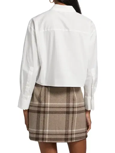 If Only Studio Women's Cropped Nylon Blouse | Thumbnail 5 If Only Studio Women's Cropped Nylon Blouse | Thumbnail 5