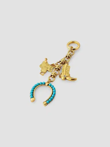Elizabeth Cole Women's Florence Crystal, Acrylic & 24K-Gold-Plated Bag Charm - Blue | Thumbnail 3 Elizabeth Cole Women's Florence Crystal, Acrylic & 24K-Gold-Plated Bag Charm - Blue | Thumbnail 3