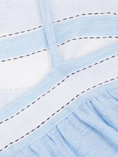 Lemlem Women's Thea Handwoven-Jacquard Cotton-Blend Tank - Debre Sky - Size Large | Thumbnail 6 Lemlem Women's Thea Handwoven-Jacquard Cotton-Blend Tank - Debre Sky - Size Large | Thumbnail 6