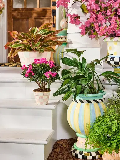 MacKenzie-Childs Rosy Meadow Small Urn | Thumbnail 3 MacKenzie-Childs Rosy Meadow Small Urn | Thumbnail 3