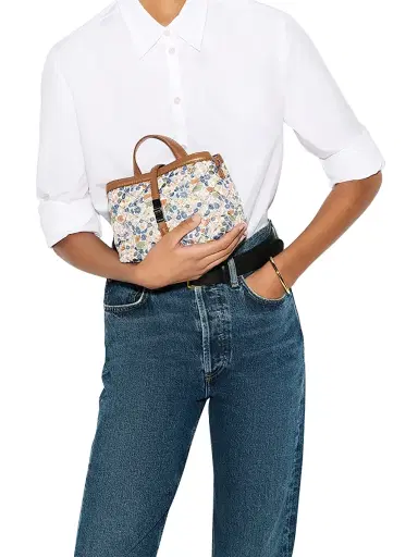 MZ Wallace Women's Mini Astor Floral Quilted Top Handle Bag | Thumbnail 2 MZ Wallace Women's Mini Astor Floral Quilted Top Handle Bag | Thumbnail 2