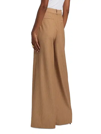 Toccin Women's Hailey Wide-Leg Trousers - Latte | Thumbnail 5 Toccin Women's Hailey Wide-Leg Trousers - Latte | Thumbnail 5