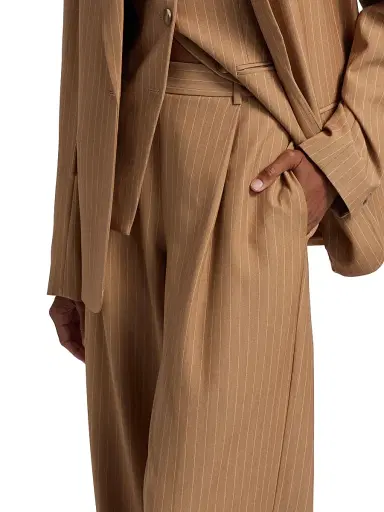 Toccin Women's Hailey Wide-Leg Trousers - Latte | Thumbnail 6 Toccin Women's Hailey Wide-Leg Trousers - Latte | Thumbnail 6