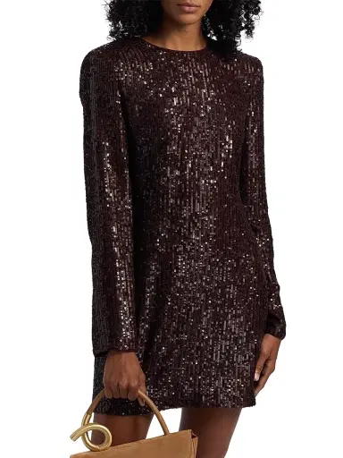 Toccin Women's Mirren Sequined Shift Minidress - Deep Spice | Thumbnail 3 Toccin Women's Mirren Sequined Shift Minidress - Deep Spice | Thumbnail 3