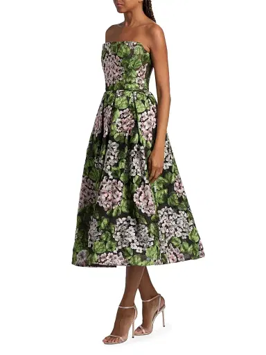 Bronx and Banco Women's Kate Floral Embroidered Corset Midi-Dress - Size XL | Thumbnail 4 Bronx and Banco Women's Kate Floral Embroidered Corset Midi-Dress - Size XL | Thumbnail 4