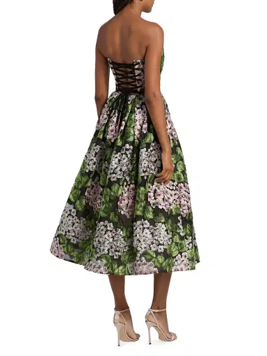 Bronx and Banco Women's Kate Floral Embroidered Corset Midi-Dress - Size XL | Thumbnail 5 Bronx and Banco Women's Kate Floral Embroidered Corset Midi-Dress - Size XL | Thumbnail 5
