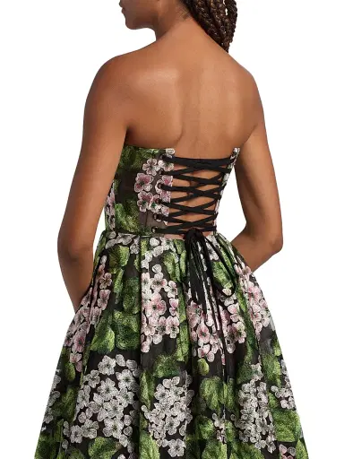 Bronx and Banco Women's Kate Floral Embroidered Corset Midi-Dress - Size XL | Thumbnail 6 Bronx and Banco Women's Kate Floral Embroidered Corset Midi-Dress - Size XL | Thumbnail 6