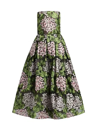 Bronx and Banco Women's Kate Floral Embroidered Corset Midi-Dress - Size XL | Thumbnail 1 Bronx and Banco Women's Kate Floral Embroidered Corset Midi-Dress - Size XL | Thumbnail 1
