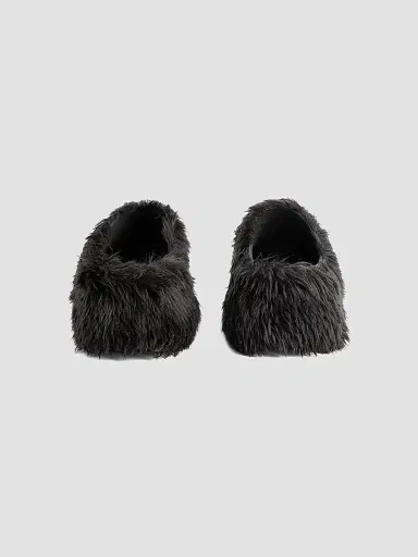 Balenciaga Women's Crocs Mules In Fake Fur - Black | Thumbnail 3 Balenciaga Women's Crocs Mules In Fake Fur - Black | Thumbnail 3