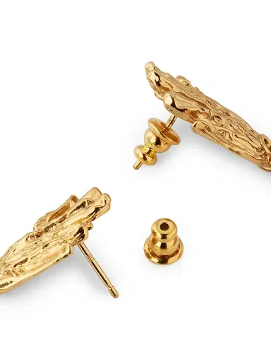 Gas Bijoux Women's Double Shell 24K-Gold-Plated Drop Earrings - Gold | Thumbnail 4 Gas Bijoux Women's Double Shell 24K-Gold-Plated Drop Earrings - Gold | Thumbnail 4