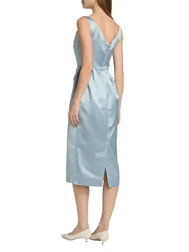 Erdem Women's Embellished Satin Cocktail Dress - Cloud | Thumbnail 5 Erdem Women's Embellished Satin Cocktail Dress - Cloud | Thumbnail 5