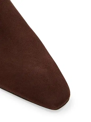 Manolo Blahnik Women's Tolarc 30MM Suede Ankle Boots - Dark Brown - Size 5 | Thumbnail 5 Manolo Blahnik Women's Tolarc 30MM Suede Ankle Boots - Dark Brown - Size 5 | Thumbnail 5