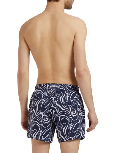 Vilebrequin Men's Orcas Waves Stretch Swim Shorts - Bleu Marine - Size XXXL | Thumbnail 4 Vilebrequin Men's Orcas Waves Stretch Swim Shorts - Bleu Marine - Size XXXL | Thumbnail 4