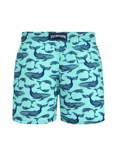 Vilebrequin Men's Marine Whale Print Swim Shorts | Thumbnail 2 Vilebrequin Men's Marine Whale Print Swim Shorts | Thumbnail 2