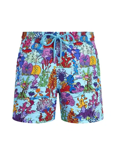 Vilebrequin Men's Plantes Aquatiques Swim Shorts - Topaz Bleu - Size XXXL | Thumbnail 1 Vilebrequin Men's Plantes Aquatiques Swim Shorts - Topaz Bleu - Size XXXL | Thumbnail 1