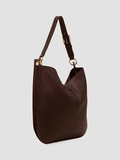 Tom Ford Women's Large Tara Leather Hobo Bag - Espresso | Thumbnail 5 Tom Ford Women's Large Tara Leather Hobo Bag - Espresso | Thumbnail 5