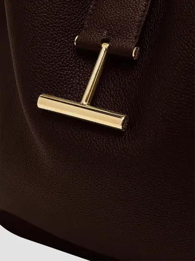 Tom Ford Women's Large Tara Leather Hobo Bag - Espresso | Thumbnail 7 Tom Ford Women's Large Tara Leather Hobo Bag - Espresso | Thumbnail 7