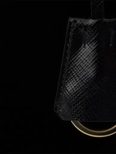 Prada Women's Re-Edition 2005 Velvet and Saffiano Top Handle Bag - Black | Thumbnail 5 Prada Women's Re-Edition 2005 Velvet and Saffiano Top Handle Bag - Black | Thumbnail 5