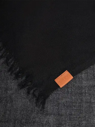 Loewe Women's Cashmere Scarf - Black | Thumbnail 4 Loewe Women's Cashmere Scarf - Black | Thumbnail 4
