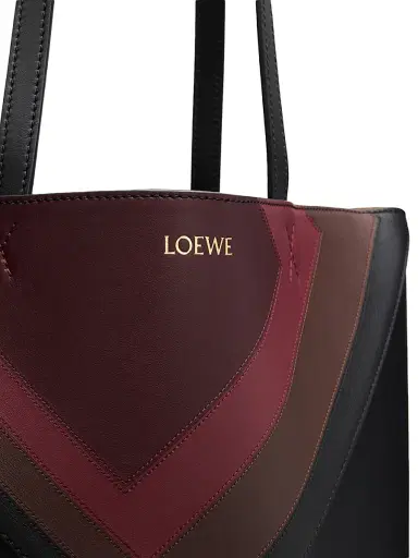 LOEWE Women's x Albers Puzzle Fold Leather Tote Bag - Metallic Black | Thumbnail 5 LOEWE Women's x Albers Puzzle Fold Leather Tote Bag - Metallic Black | Thumbnail 5